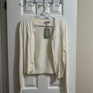 White full sleeve cardigan H&M